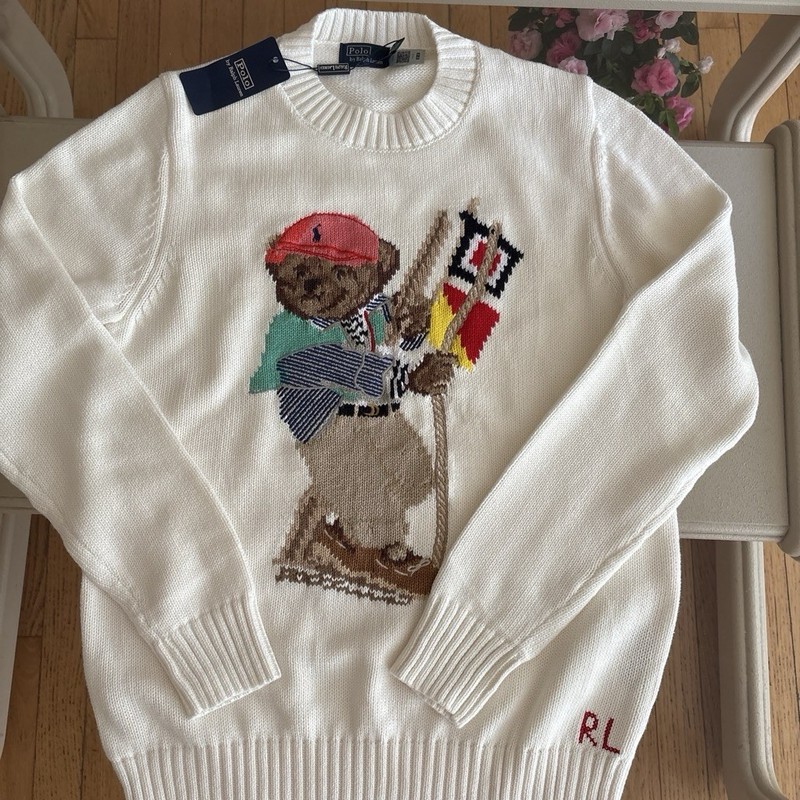New arrivals!!! 🐻❤️🛝🛼🍬🍭polo ralph lauren sweater Unisex Women men Size M gallery
