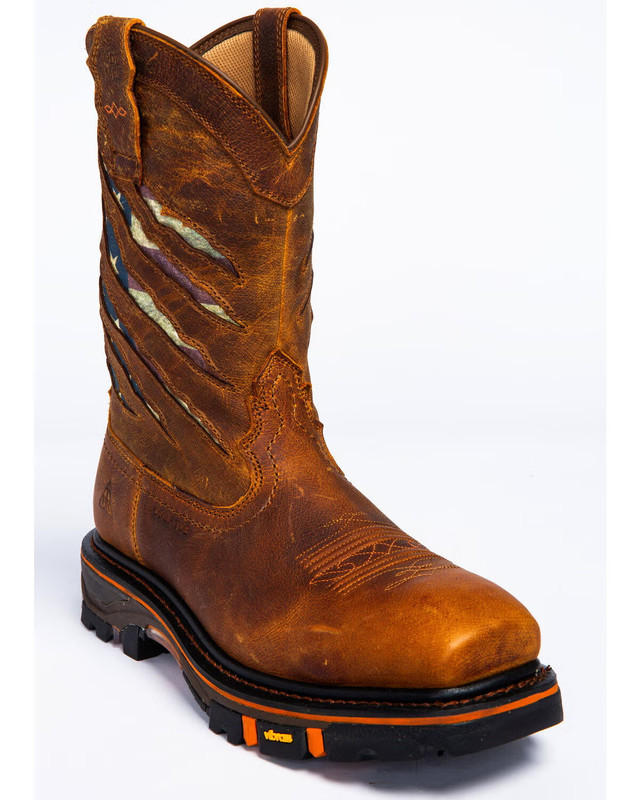 Cody James® (Men’s 8.5 D) 11″ USA Flag Nano Comp-Toe Western Work Boots – $230