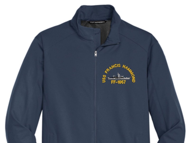 USS FRANCIS HAMMOND FF-1067 Soft Shell Jacket. New. U.S. Navy