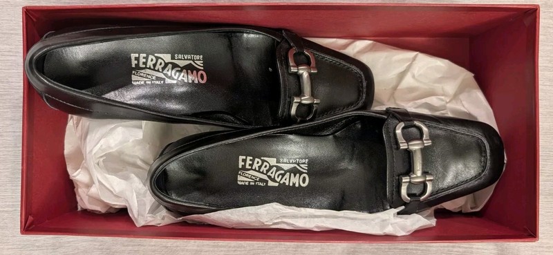 Salvatore FERRAGAMO, TODAY Women’s Shoes, Size 5, 2cm Heels, Nero Calf