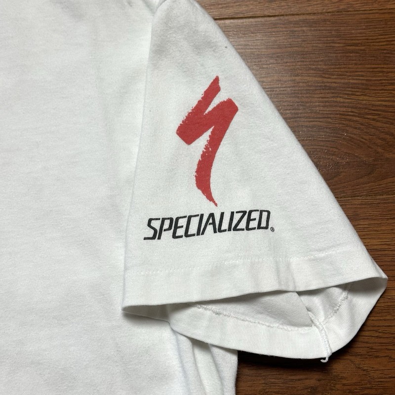 Vintage Specialized Works Shirt M Peace Share The Trail S/S Cycling Tee USA 90s gallery