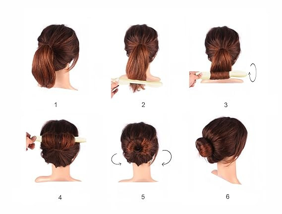 4Pcs Hair Donut Bun Maker Magic Styling French Chignon Ballet Sock DIY Tool gallery