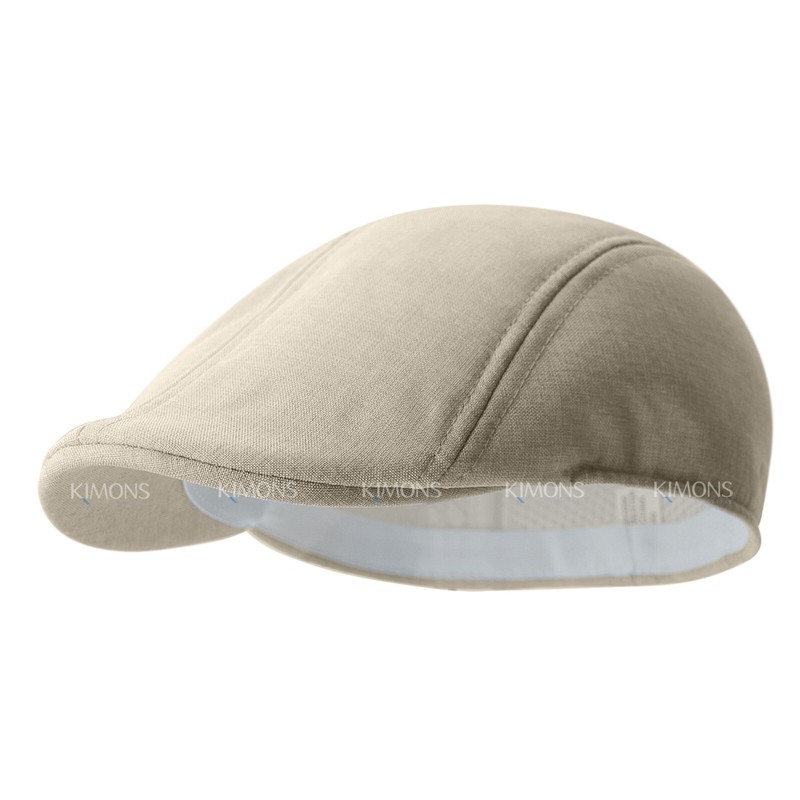 Summer Newsboy Linen Plain Gatsby Cap Ivy Hat Golf Driver Mens Flat Cabbie II gallery