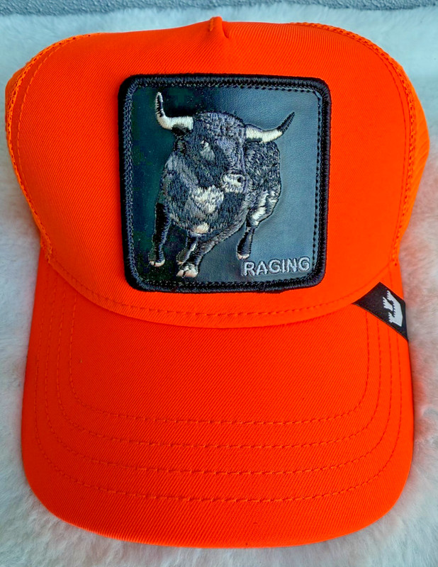 Goorin Gros The Farm The Raging Bull Trucker Hat Cap Orange