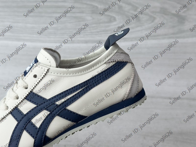 2026 Onitsuka Tiger Mexico 66 Classic Unisex Shoes Birch/Navy Blue Retro Sneaker gallery