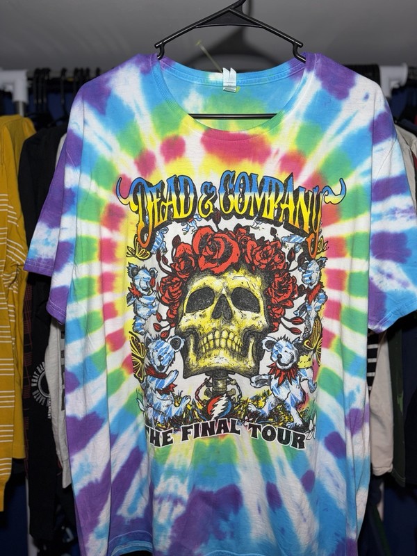 Grateful Dead The Final Tour 2023 Short Sleeve Tye Die Size XL