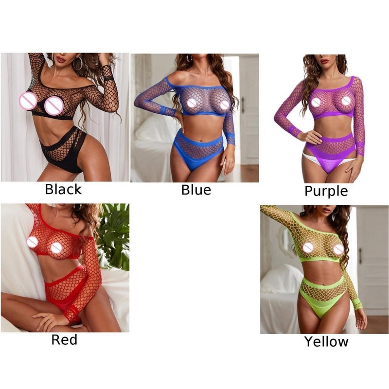 Nylon Bodysuit Set Panties Perspective T-Shirt Bodysuit Height 155-175cm gallery