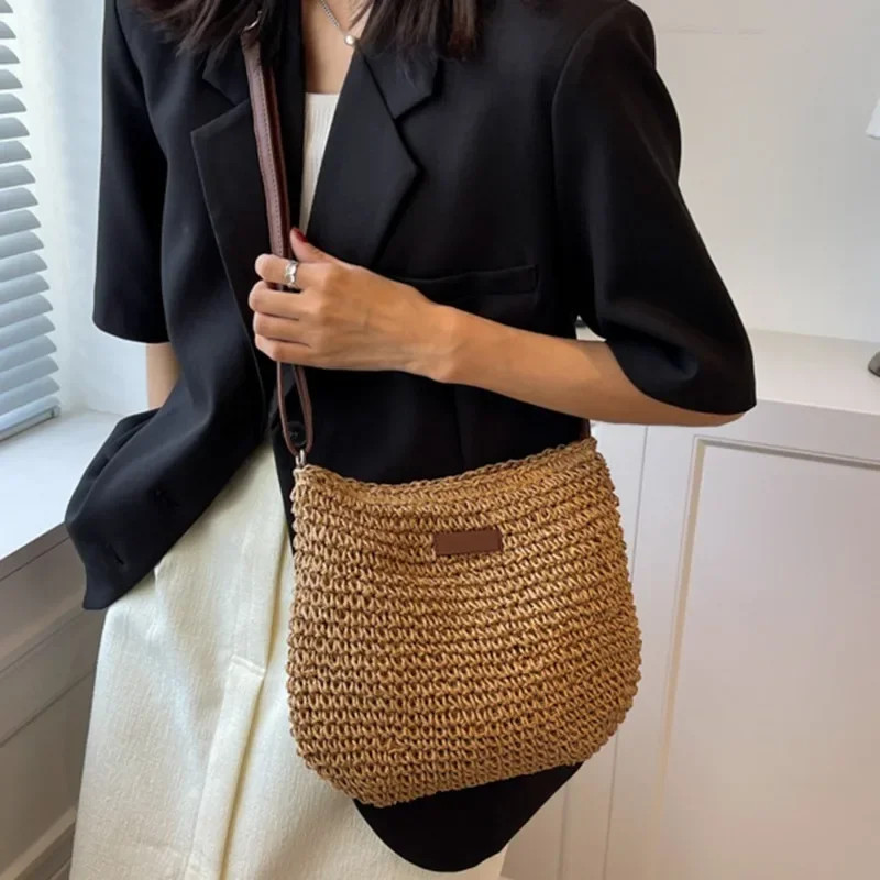 Ladies Fashion Summer Straw Crossbody Bag Women Beach Holiday gallery