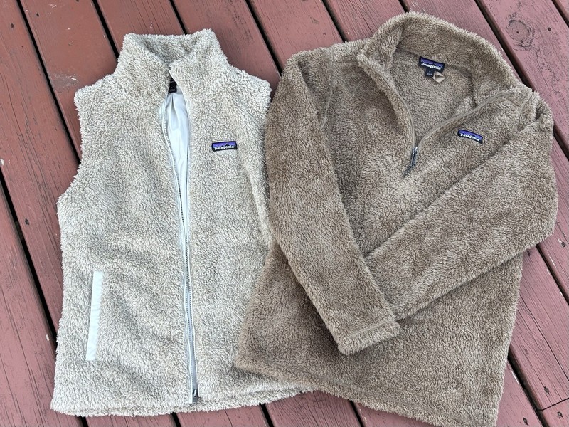 Patagonia Los Gatos Fleece Bundle Pack Vest + Quarter Zip Small
