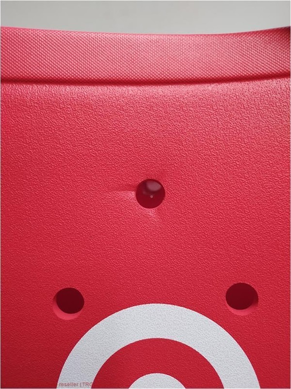 Bogg Bag Original Bullseye Tote Bag - Red SEE DETAILS - MISSING SMALL POUCH gallery