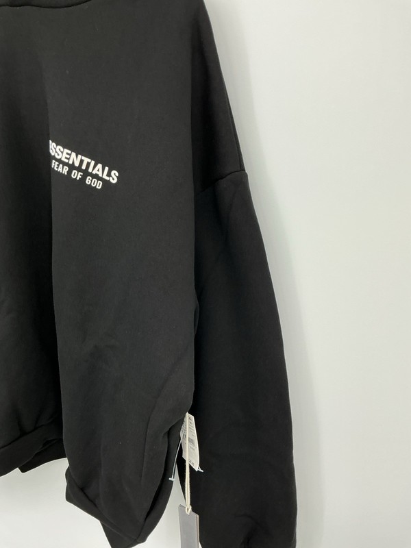 NWT Fear of God Essentials Hoodie SS22 Stretch Limo Black - 100% Authentic M gallery