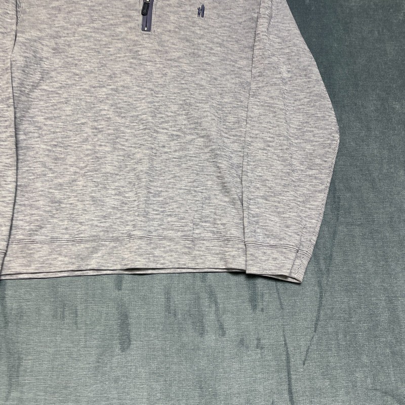 Johnnie-O Santa Monica Sully Sweatshirt Men Medium Heather Blue Knit Cotton Logo gallery