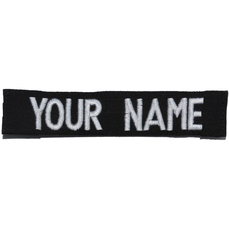 Custom RipStop Name Tape – Black