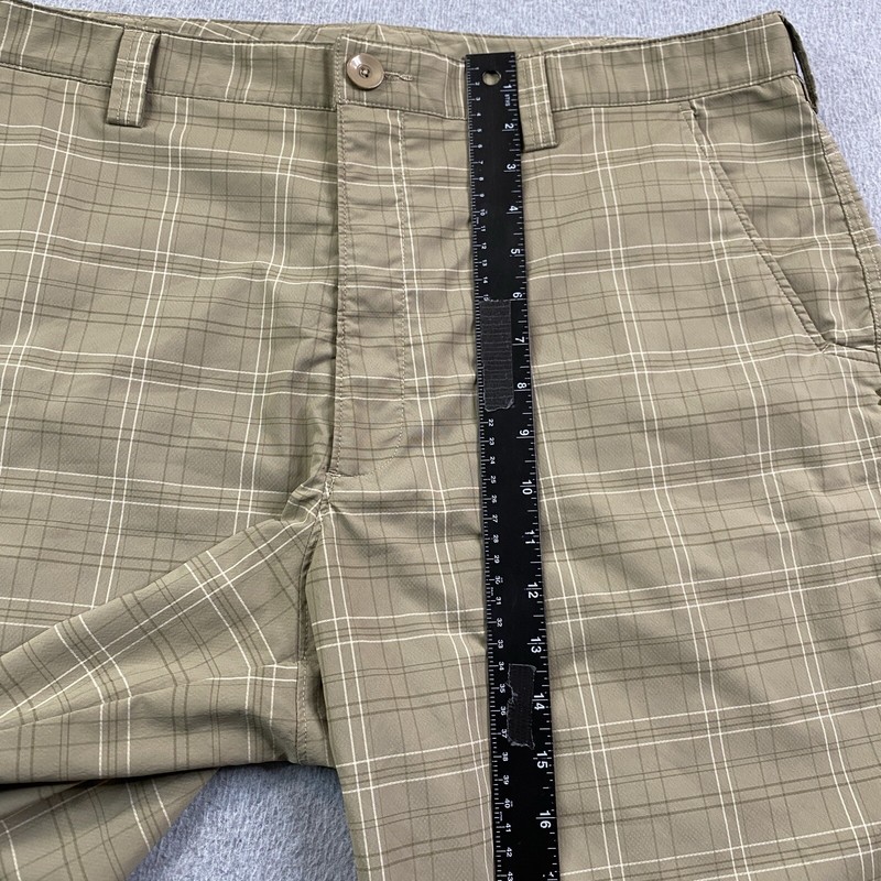 Under Armour Shorts Mens 40 Golf Performance Stretch Beige Tan Plaid Preppy City gallery
