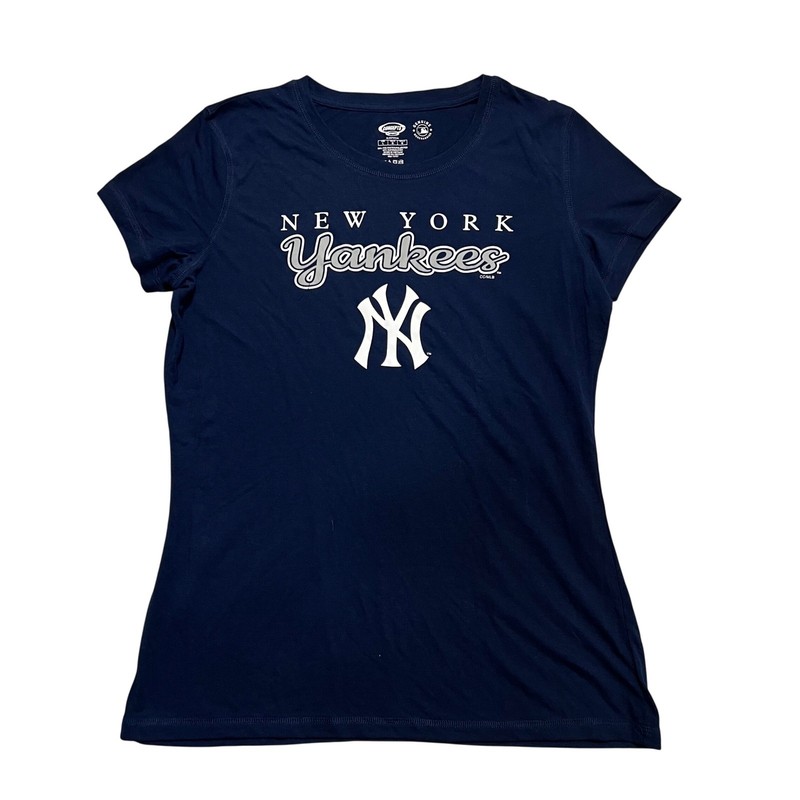 New York Yankees Concepts Sport Tee Women Large Navy Blue MLB Sleepwear T-Shirt