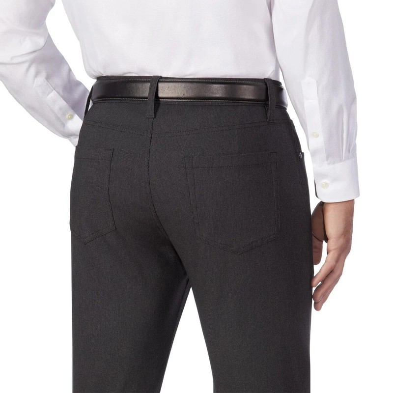 Urban Star Men's Stretch Relaxed Fit Straight Leg Pants, Gray, Size 36X32 gallery