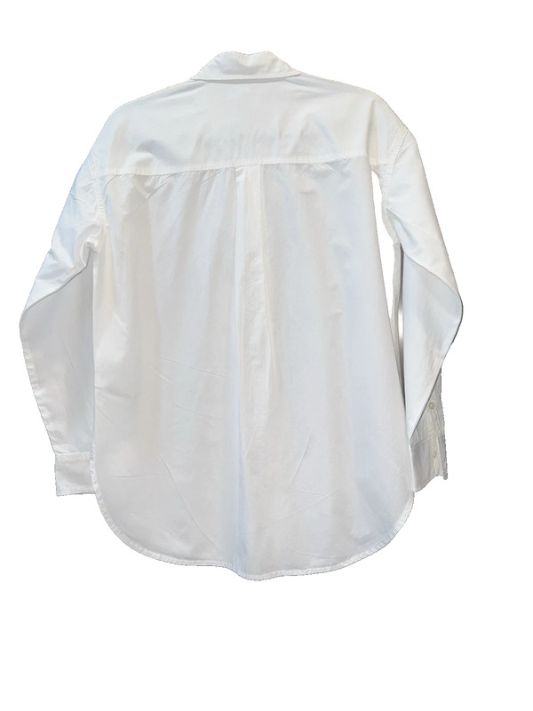 Universal Threads Blouse, Oversize Fit, Long Sleeve Size XL White 100% Cotton gallery