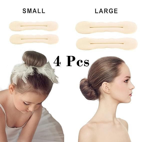 4Pcs Hair Donut Bun Maker Magic Styling French Chignon Ballet Sock DIY Tool