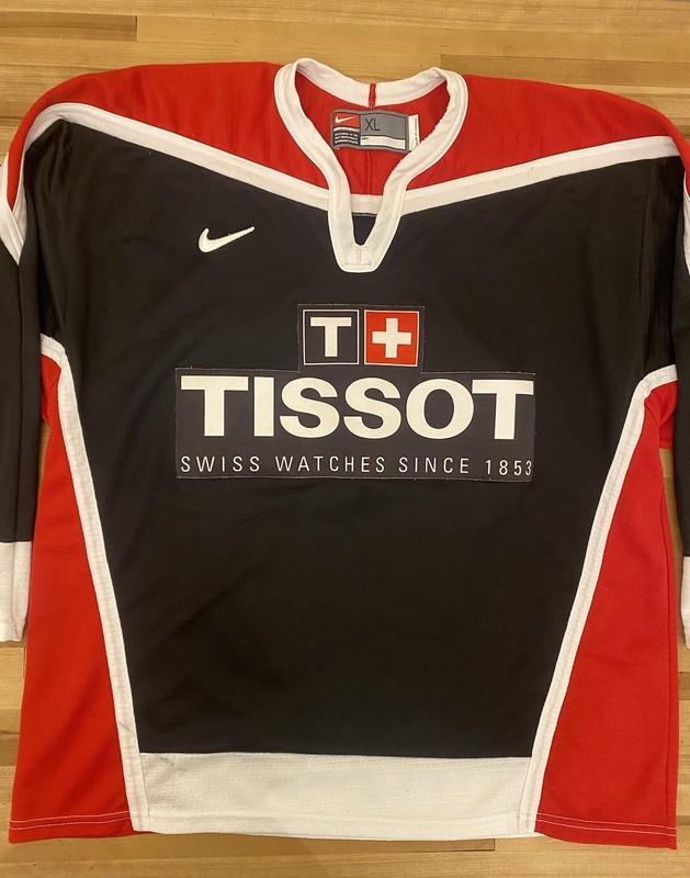 Tissot Swiss Watches Vtg NIKE Hockey Jersey Men’s XL