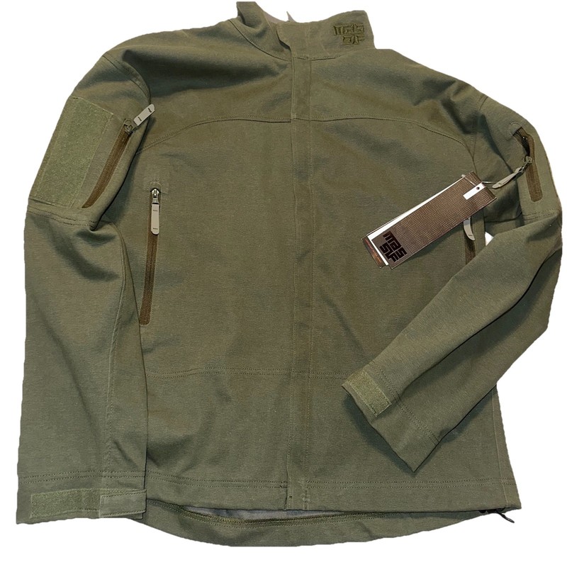 NWT MASSIF Mens XL Lightweight Tactical Jacket Green FR Flame Resistant Military