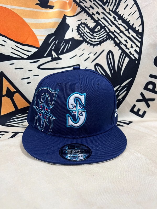 SEA Seattle Mariners Men’s Sport Outdoor Adjustable Dary Blue Flat Brim Hat