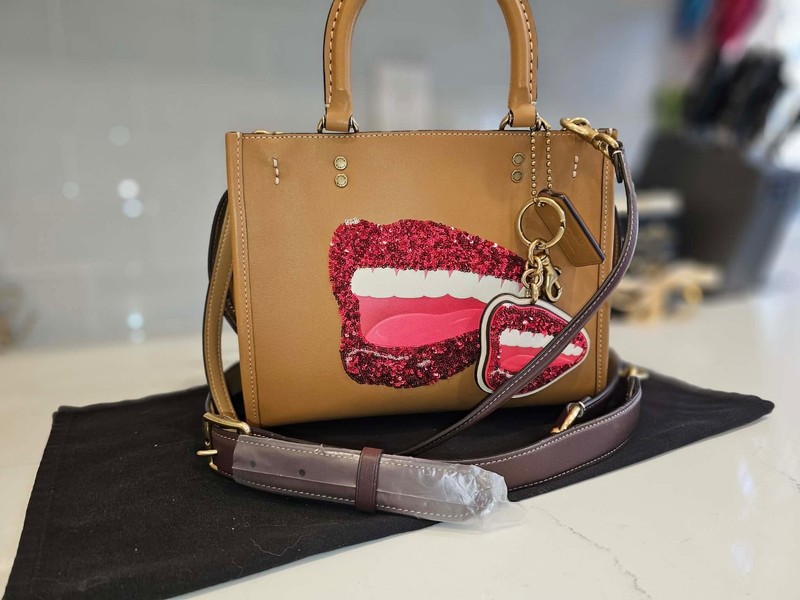 Coach X Tom Wesselmann Rogue 25 In Camel Smooth Leather