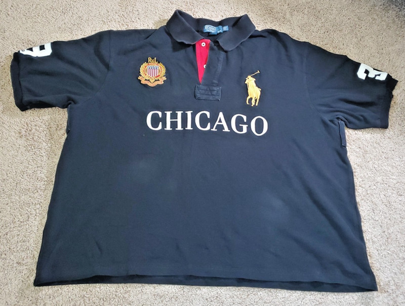 Polo Ralph Lauren Chicago Polo Black 3XLT-TALL Used-fair condition