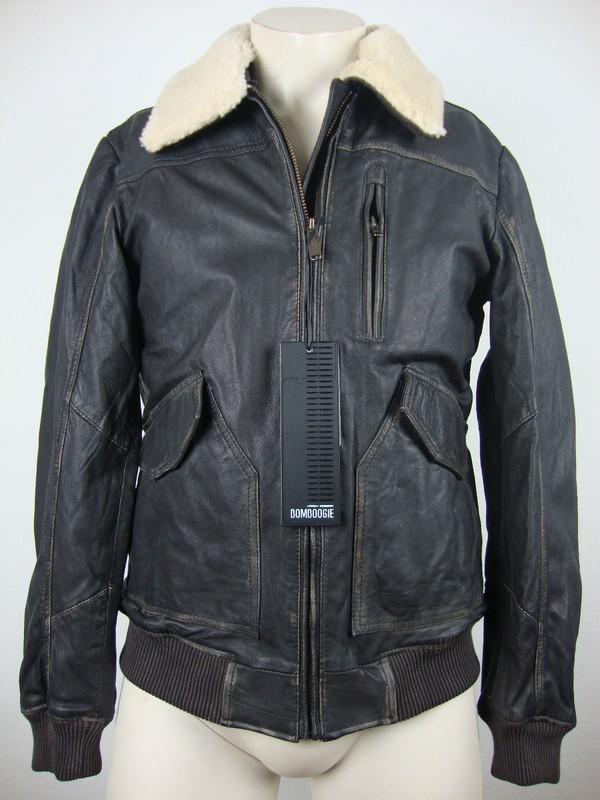 BOMBOOGIE LEATHER JACKET Herren Lederjacke Blouson Echtleder Gr.L NEU mit ETIKET