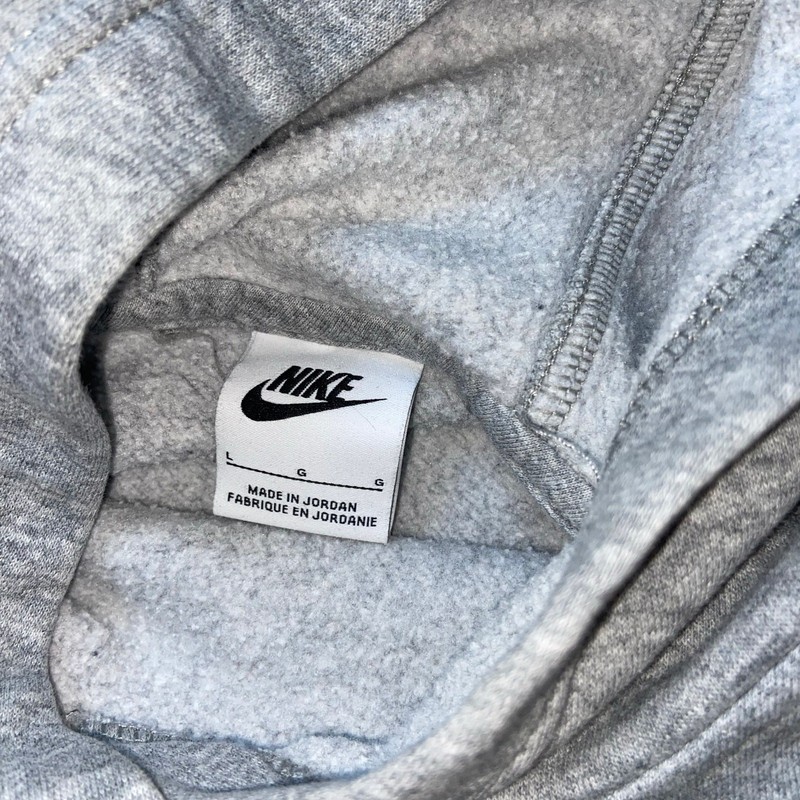 Nike Sportswear Club Fleece Youth Pullover Hoodie Gray Size Large gallery