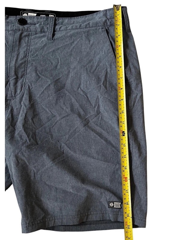 Salty Crew Mens Hybrid Shorts Size 36 Grey Heathered Walk Water Board Shorts gallery