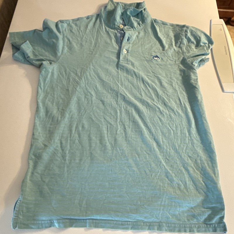 Southern Tide Men’s Blue S Polo Short Sleeve Cotton Knit Lightweight Golf