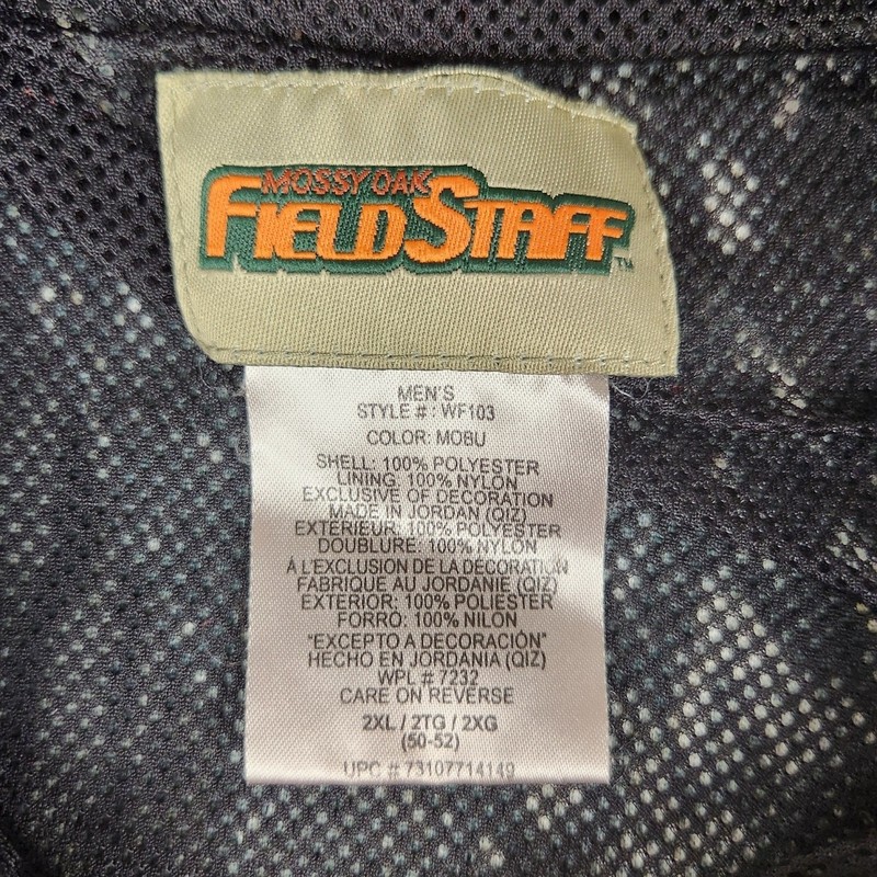 Vintage Field Staff Jacket Mens Size 2XL Camo Fleece gallery