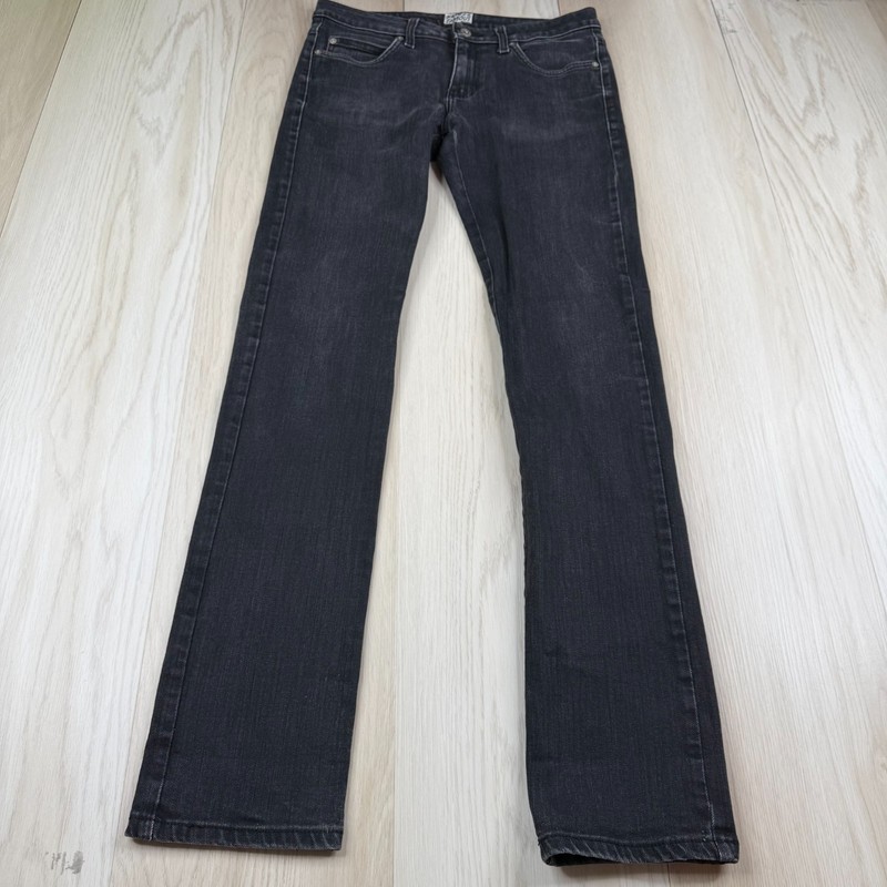 Naked & Famous Mens Black Denim Power-Stretch 5-Pockets Skinny Guy Jeans Size 30