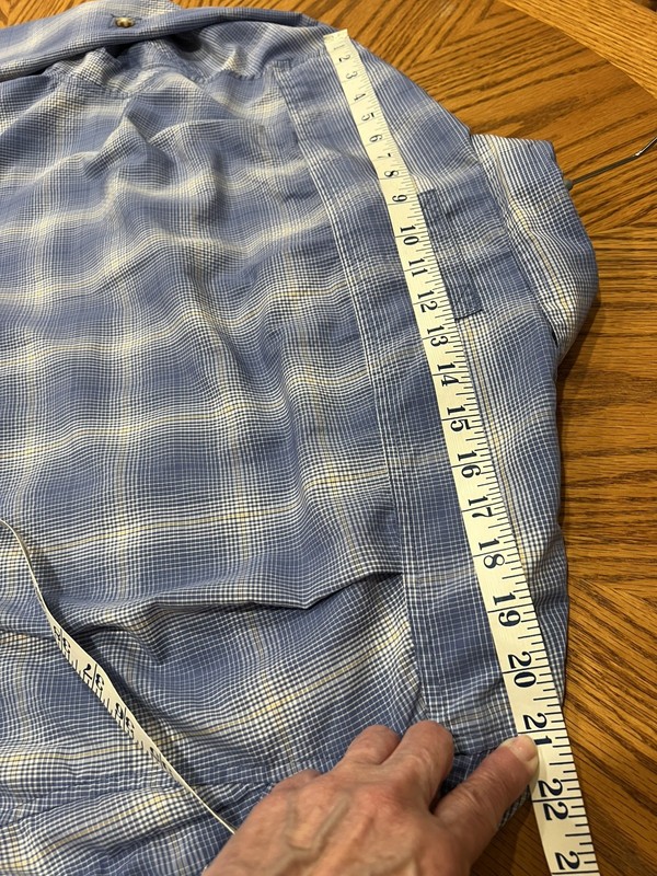 DULUTH Trading LT Large Tall Armachillo BLUE Plaid Shirt Cooling Hiking Fishing gallery