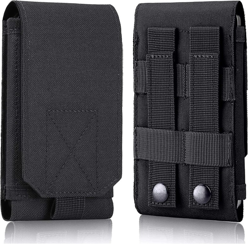 Tactical Molle Cell Phone Bag Case with Belt Clip Loop Holster Pouch Carry Cover