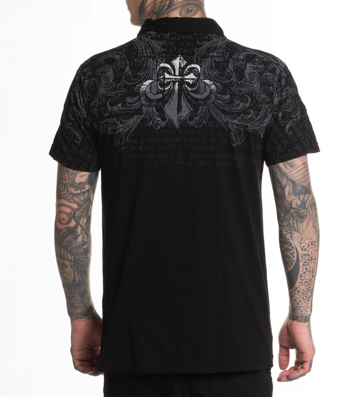 Affliction Men's Polo Shirt Collapse gallery