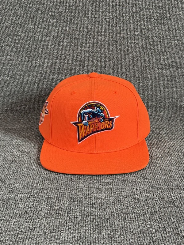 Mitchell & Ness Warriors Retro Snapback Orange Green Underbrim Hat