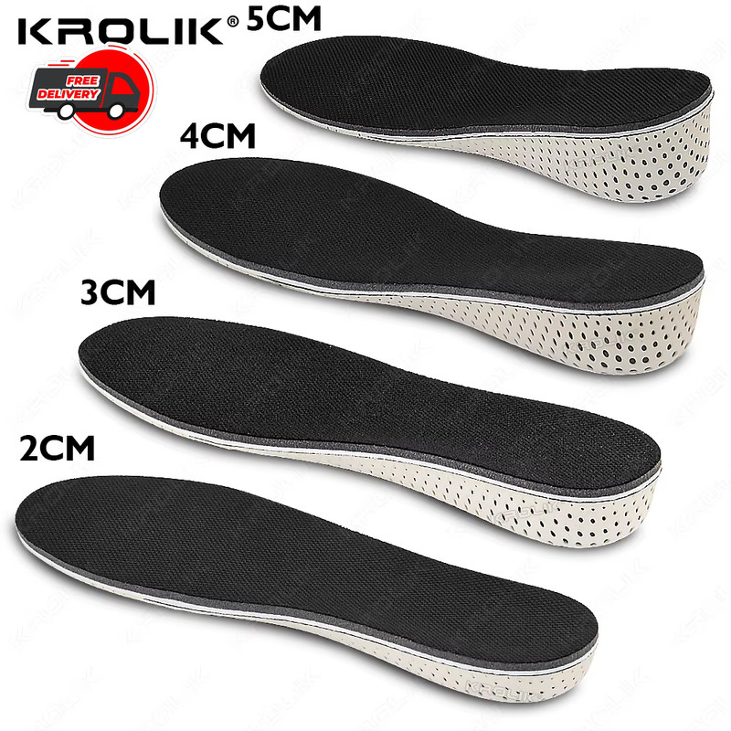 Height Increase Insoles 2-5cm Memory Foam EVA Shoe Lifts Inserts for Men-Women