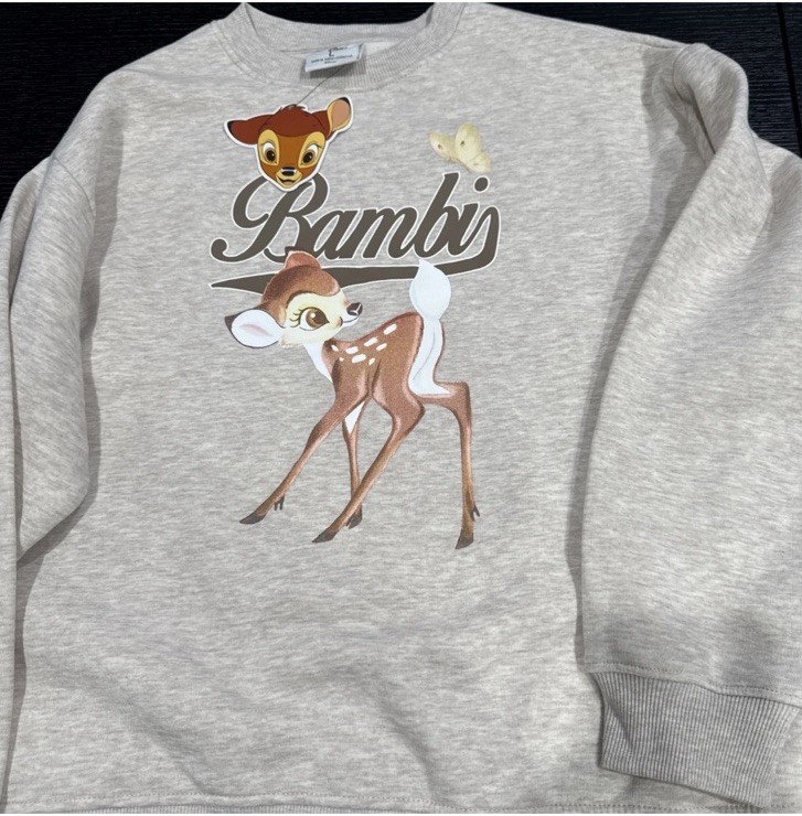 Disney X Primark Bambi Sweatshirt . Sz Large