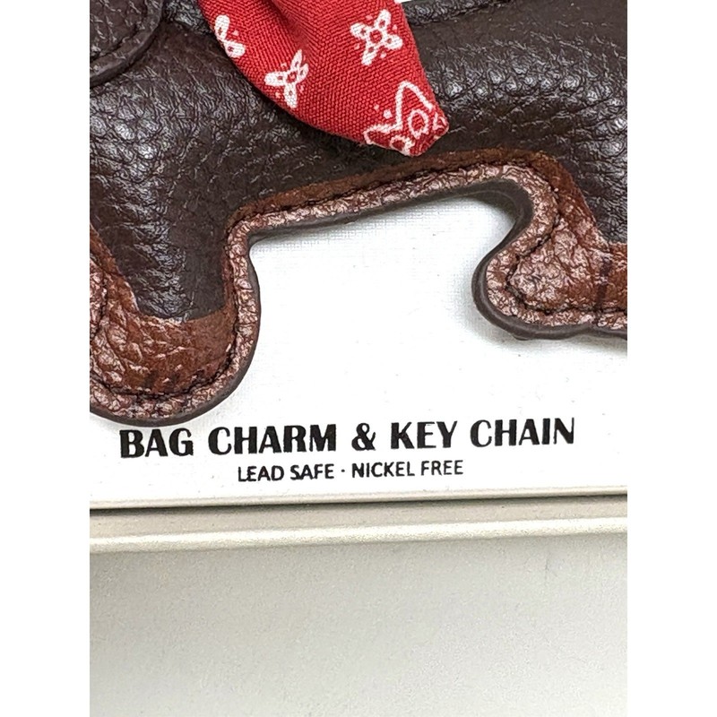 Piper K Dachshund Doxie Dog Bag Charm Tennis Ball Bandana Bone Keyring Keychain gallery