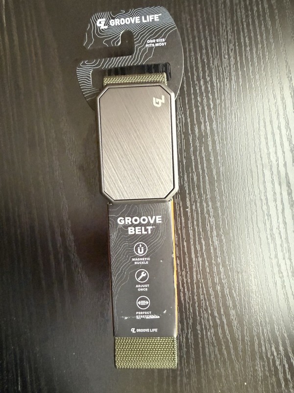 Groove Life Olive Gun Metal Groove Belt With Magnetic Buckle