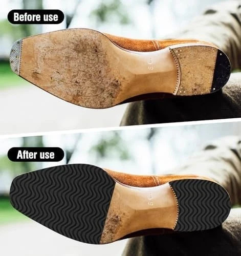 Boot Heel Replacement - Shoe Heel Pads 4 Pack, anti Slip Shoe Heels Repair Kit w gallery