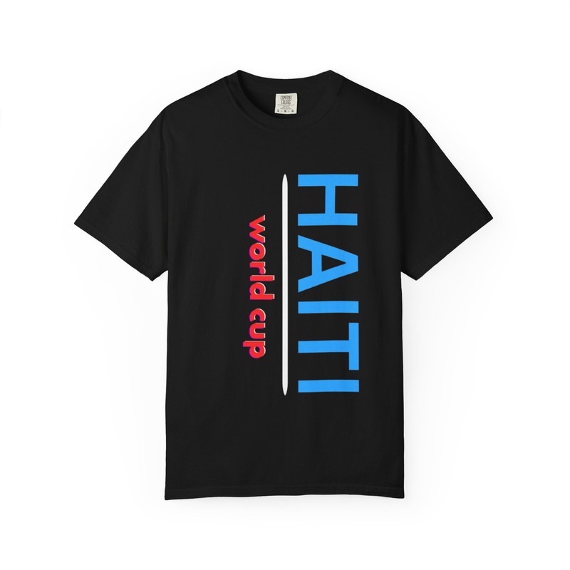 Haiti Pap Peri T-shirt | Vertical Two-Color Text