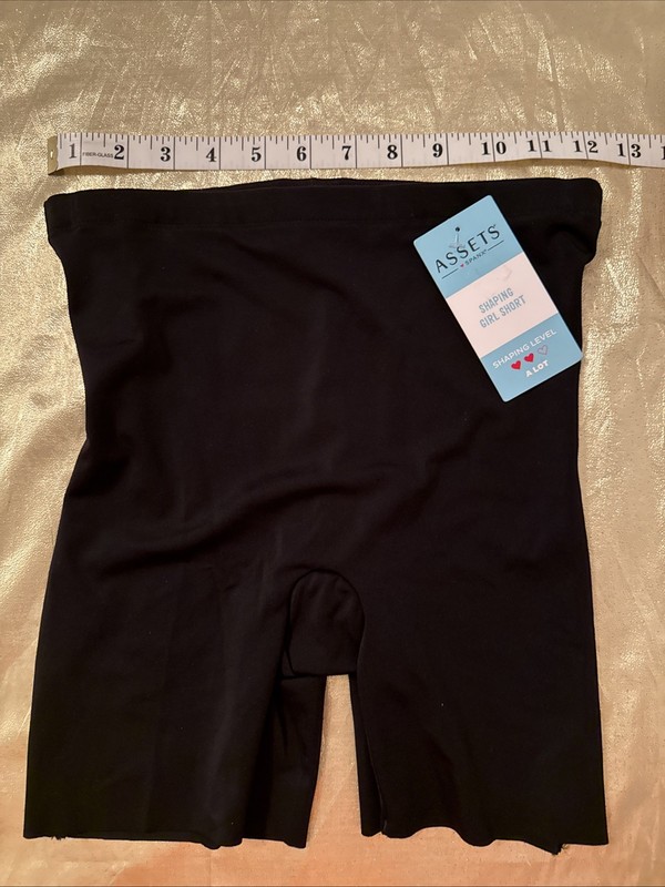NWT Assets by Spanx Lightweight Breathable Shaping Girl Short Very Black Size S gallery