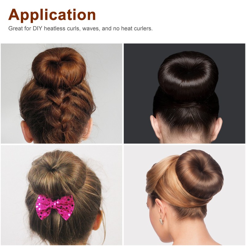 4Pcs Hair Donut Bun Maker Magic Styling French Chignon Ballet Sock DIY Tool gallery