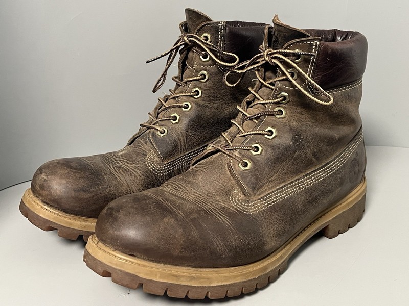 Timberland Men’s 6 inch Premium Leather Boots Brown 10 27097 Primaloft 400g