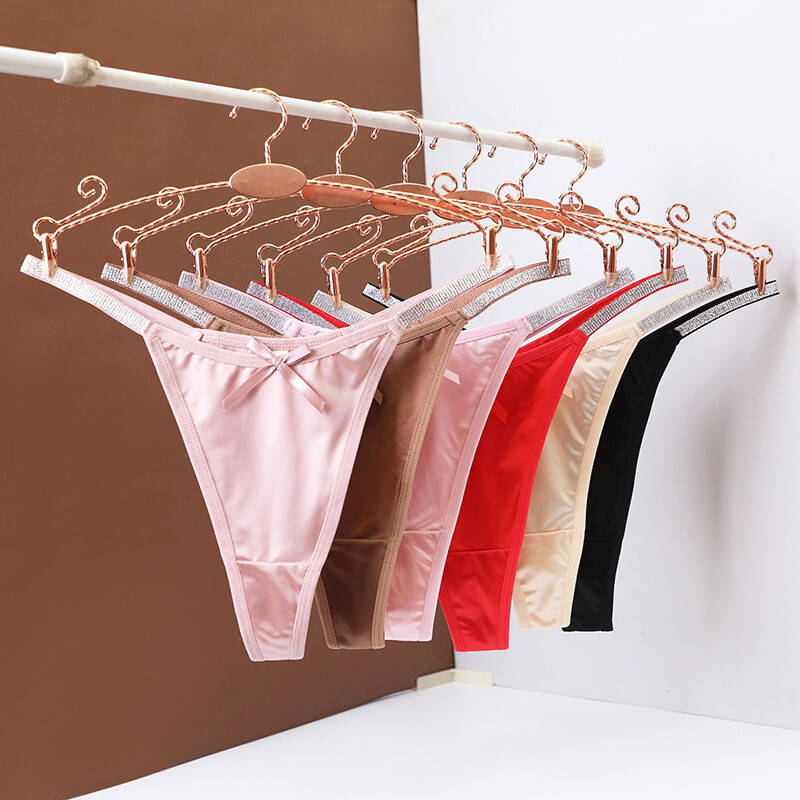 6pcs Womens Sexy Panties Thongs G String Brief Bikinis T Back Lingeries