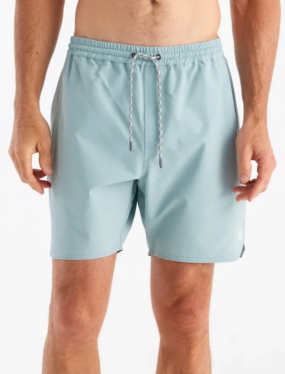 $78 Free Fly Men’s Andros Swim Trunks 7″ – Ocean Mist – Medium – New With Tags