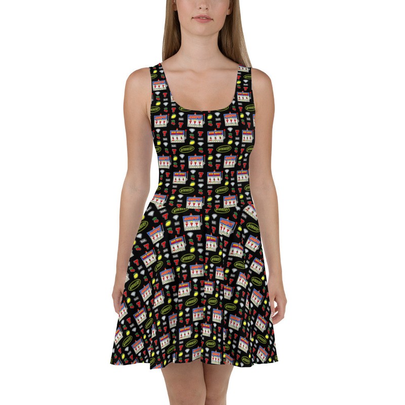 Casino Dress, Slot Machine, Las Vegas wedding, poker party, gambler, plus size