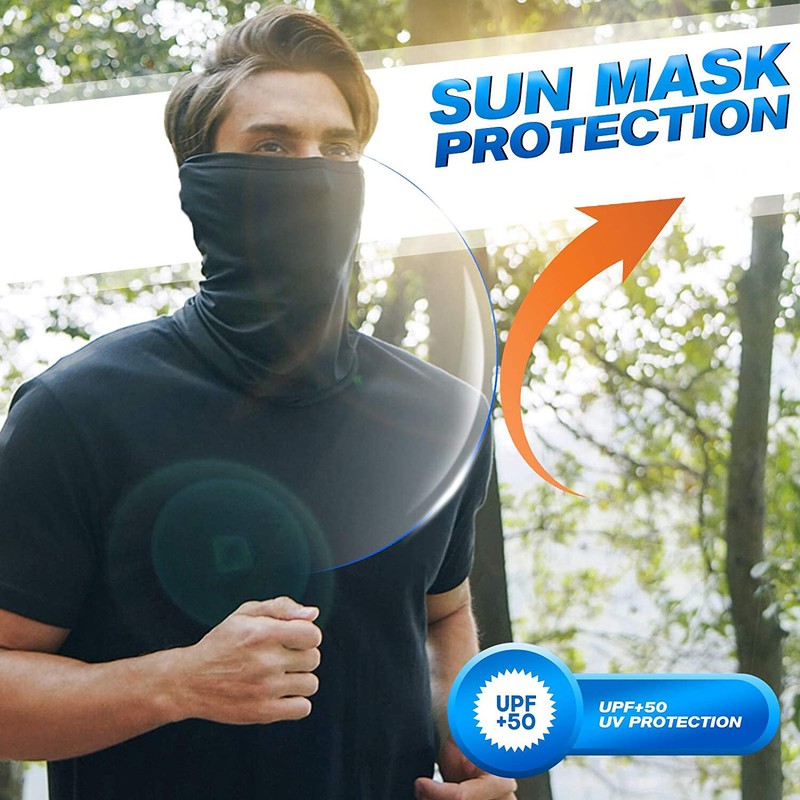 UV Protection Cooling Neck Gaiter Face Mask Scarf Windproof Neck Bandana Cover gallery